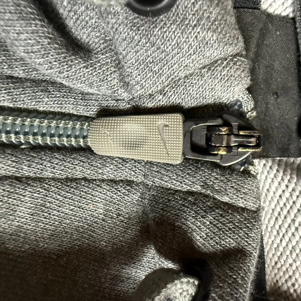 Nike Dri-Fit Full Zip Hoodie XXL‎ Standard Fit Gray Swoosh Sweatshirt